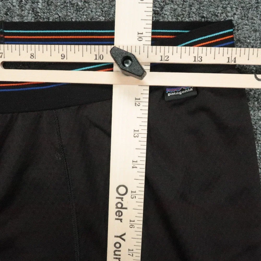 Patagonia Pants Mens Medium Black Capilene Midweight Baselayer Bottoms Athletic